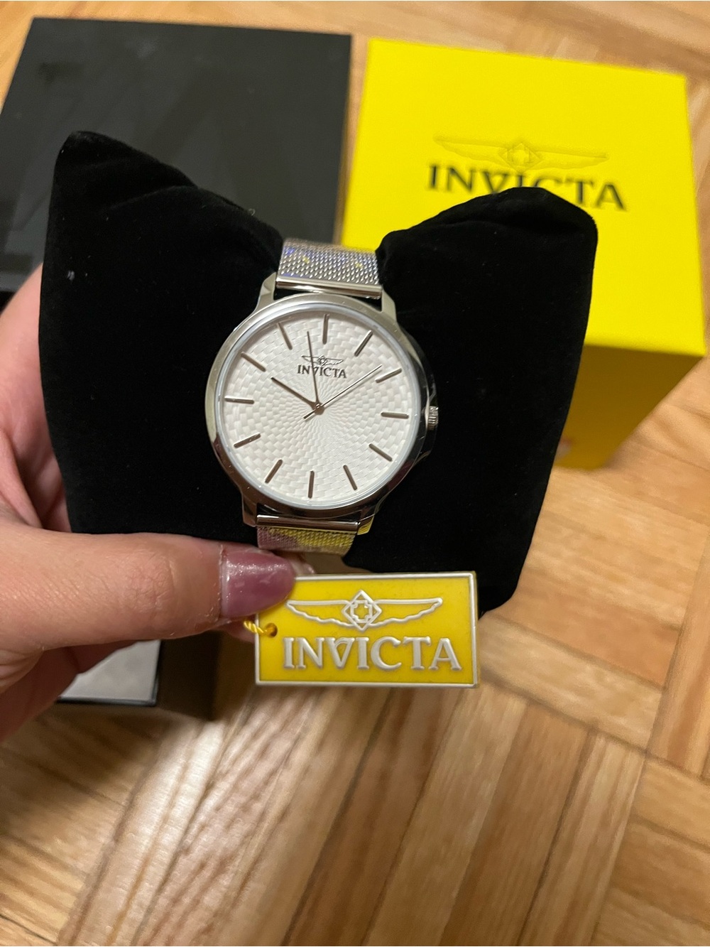 Invicta Wildflower Maylen 48972 Silver 38mm Mesh Watch NWT - Picture 3 of 11